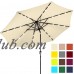 BCP 10FT Deluxe Patio Umbrella W/ Solar LED Lights, Tilt Adjustment - Multicolor   